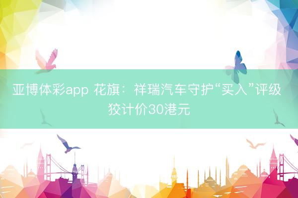 亚博体彩app 花旗：祥瑞汽车守护“买入”评级 狡计价30港元