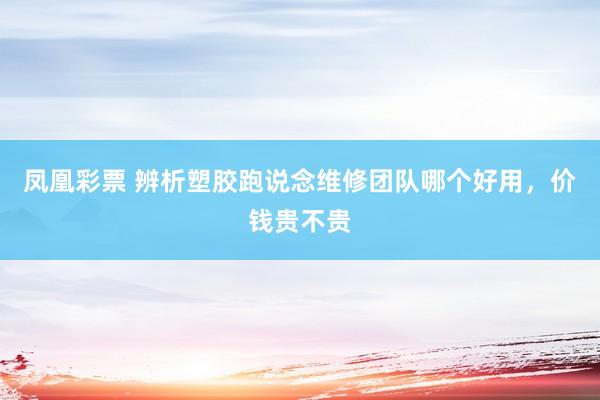 凤凰彩票 辨析塑胶跑说念维修团队哪个好用，价钱贵不贵